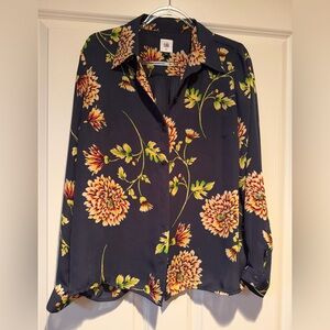 Cabi Floral Button-Up Blouse